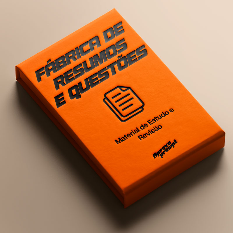 Mockup do pack Aprova Material — material de estudo
